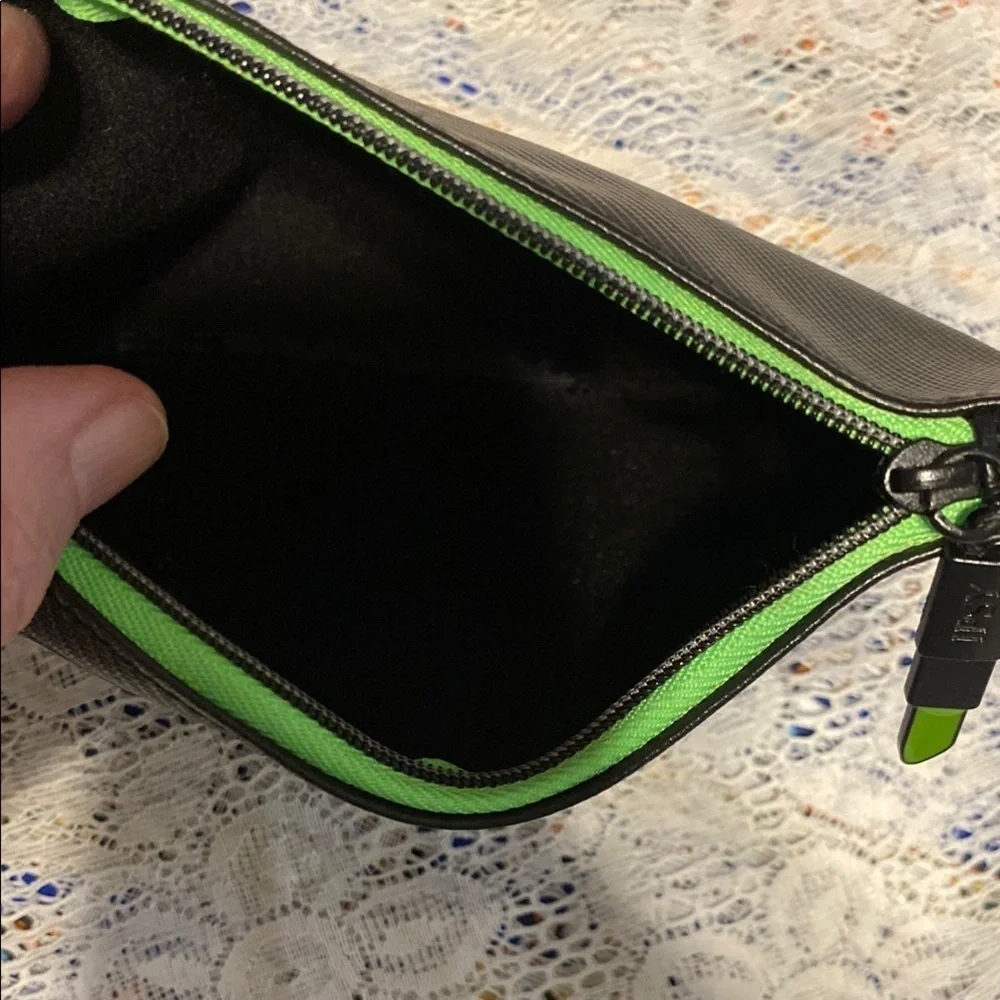 Black Textured Cosmetic Bags Set